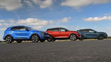 Сравнение Kia Sportage, Nissan Qashqai и Volkswagen Tiguan